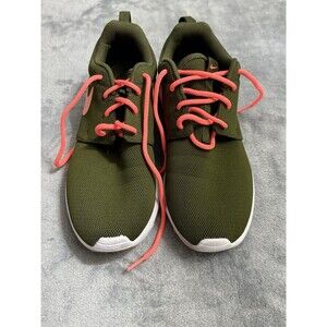Nike Roshe One Green Pink Sneakers Women's size 8.5 Atheltic Shoes 511882-306